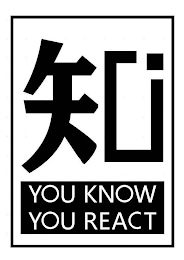 YOU KNOW YOU REACT