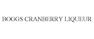 BOGGS CRANBERRY LIQUEUR