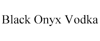 BLACK ONYX VODKA