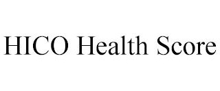 HICO HEALTH SCORE