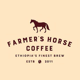 FARMER'S HORSE COFFEE ETHIOPIA'S FINEST BREW ESTB 2011