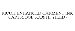 RICOH ENHANCED GARMENT INK CARTRIDGE XXX(HI YIELD)