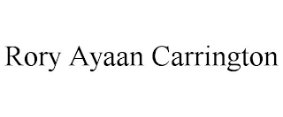 RORY AYAAN CARRINGTON