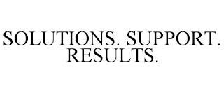 SOLUTIONS. SUPPORT. RESULTS.