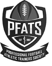 PFATS EST 1982 PROFESSIONAL FOOTBALL ATHLETIC TRAINERS SOCIETY