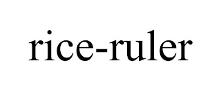 RICE-RULER