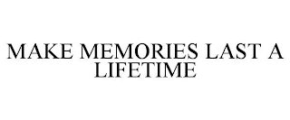 MAKE MEMORIES LAST A LIFETIME