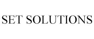 SET SOLUTIONS