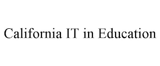 CALIFORNIA IT IN EDUCATION