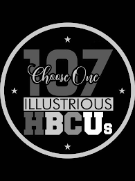 CHOOSE ONE 107 ILLUSTRIOUS HBCUS