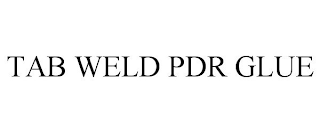 TAB WELD PDR GLUE