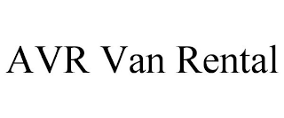 AVR VAN RENTAL