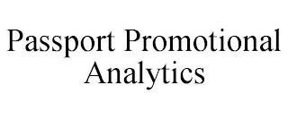 PASSPORT PROMOTIONAL ANALYTICS