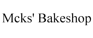 MCKS' BAKESHOP