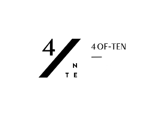 4 T E N 4 OF-TEN