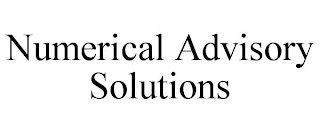 NUMERICAL ADVISORY SOLUTIONS