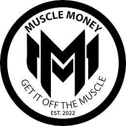 MM MUSCLE MONEY GET IT OFF THE MUSCLE EST. 2022