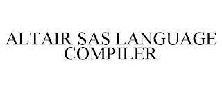 ALTAIR SAS LANGUAGE COMPILER