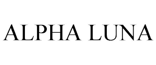 ALPHA LUNA