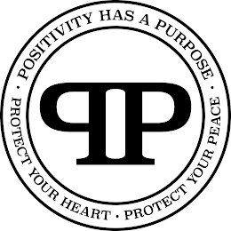 PP ·POSITIVITY HAS A PURPOSE· PROTECT YOUR HEART· PROTECT YOUR PEACE