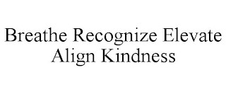 BREATHE RECOGNIZE ELEVATE ALIGN KINDNESS