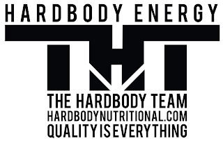 HARDBODY ENERGY THT THE HARDBODY TEAM HARDBODYNUTRITIONAL.COM QUALITYISEVERYTHING