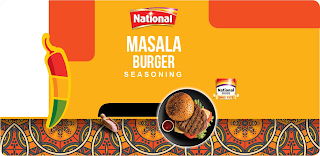 NATIONAL MASALA BURGER SEASONING NATIONAL FOODS SINCE 1970