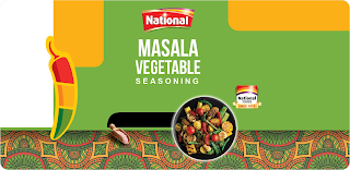 NATIONAL MASALA VEGETABLE SEASONING NATIONAL FOODS SINCE 1970