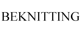 BEKNITTING