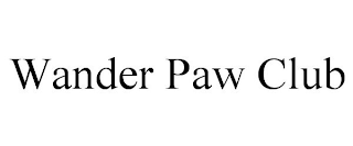 WANDER PAW CLUB