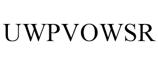 UWPVOWSR
