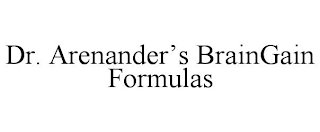 DR. ARENANDER'S BRAINGAIN FORMULAS