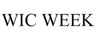 WIC WEEK