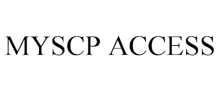 MYSCP ACCESS