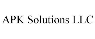 APK SOLUTIONS LLC
