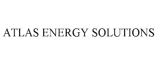 ATLAS ENERGY SOLUTIONS