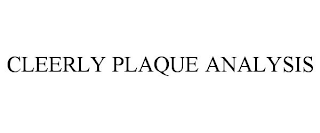 CLEERLY PLAQUE ANALYSIS