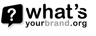 WHAT'S YOURBRAND.ORG