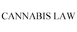 CANNABIS LAW
