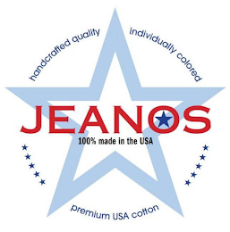 JEANOS 100% MADE IN THE USA HANDCRAFTED QUALITY INDIVIDUALLY COLORED PREMIUM USA COTTON