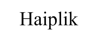 HAIPLIK