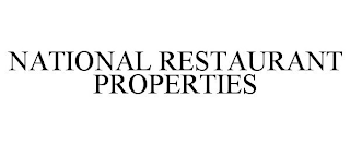 NATIONAL RESTAURANT PROPERTIES