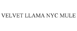 VELVET LLAMA NYC MULE