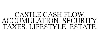 CASTLE CASH FLOW. ACCUMULATION. SECURITY. TAXES. LIFESTYLE. ESTATE.