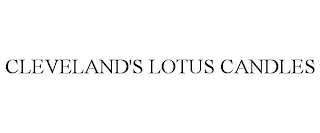 CLEVELAND'S LOTUS CANDLES