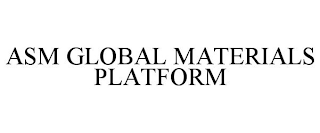 ASM GLOBAL MATERIALS PLATFORM