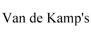 VAN DE KAMP'S