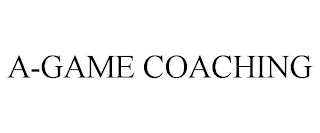 A-GAME COACHING