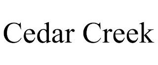 CEDAR CREEK