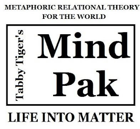 METAPHORIC RELATIONAL THEORY FOR THE WORLD TABBY TIGER'S MIND PAK LIFE INTO MATTER